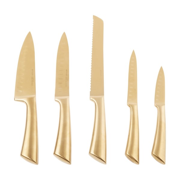 ست چاقوی آشپزخانه 7 پارچه امسان مدل Emsan Matriks Goldinoks