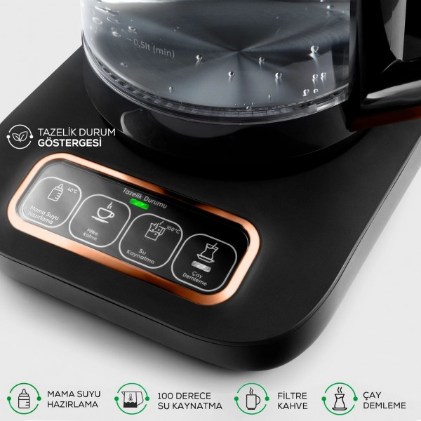 چایساز و قهوه ساز سخنگو کاراجا Caysever Robotea Pro Connectرزگلد