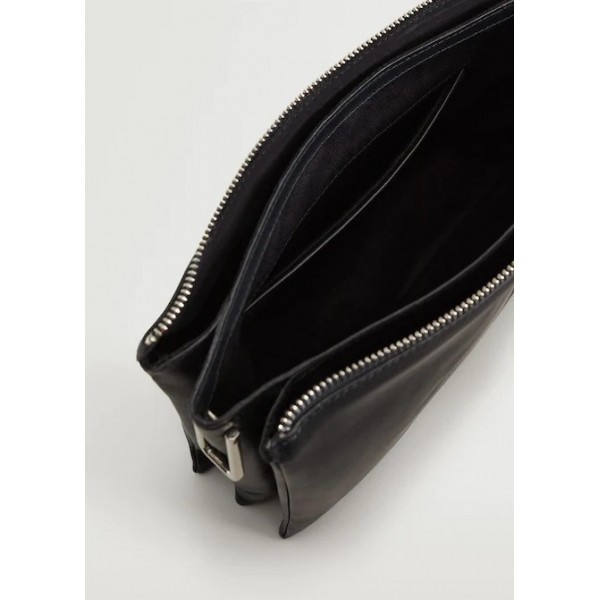 کیف دوشی زنانه مانگو مدل کراس بادی چرمی