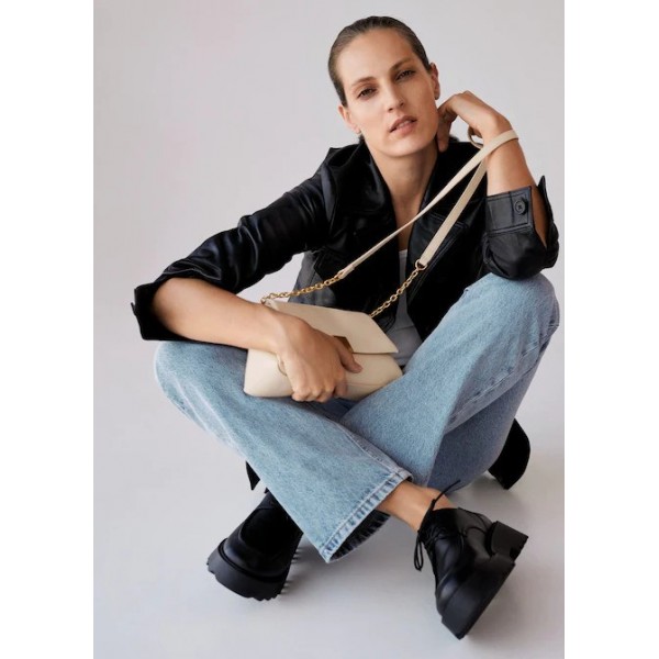کیف دوشی زنانه مانگو مدل زنجیری تاشو
